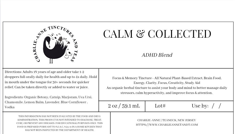 Calm and Collected(ADHD/FOCUS)